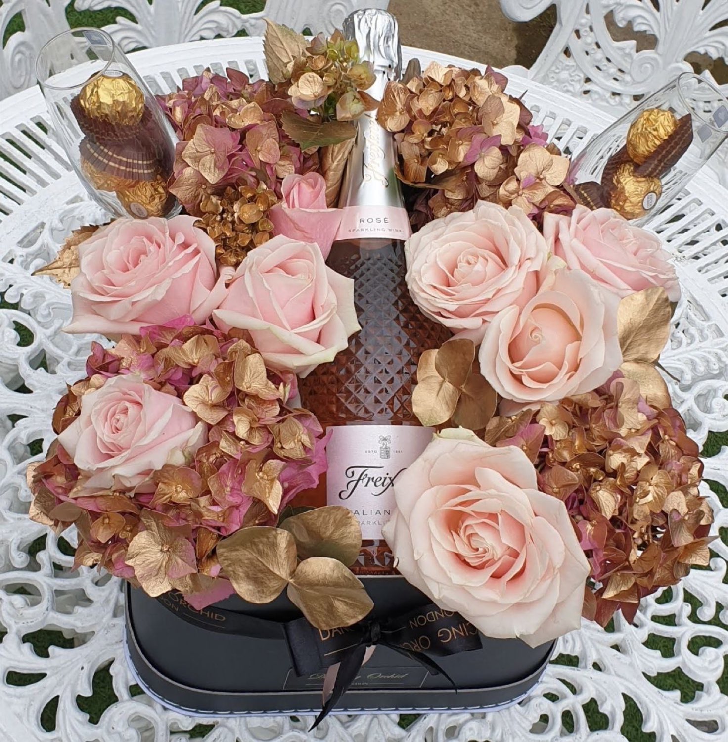 Floral arrangement from our North London studio by Dancing Orchid, North London florist
