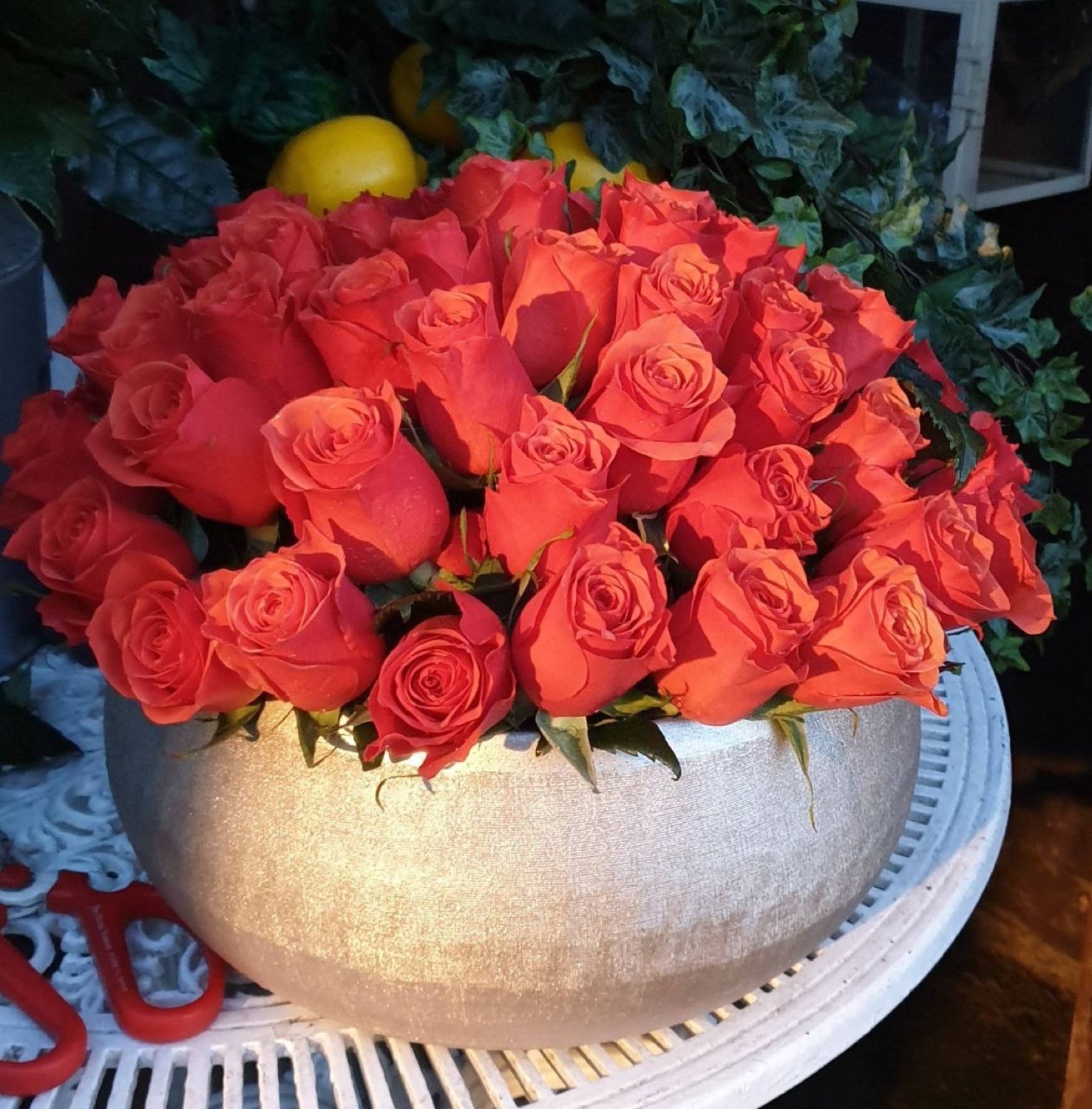 Floral arrangement from our North London studio by Dancing Orchid, North London florist